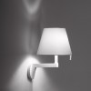 Applique Melampo Wall with switch gris abat-jour gris Artemide - Valente Design éclairée