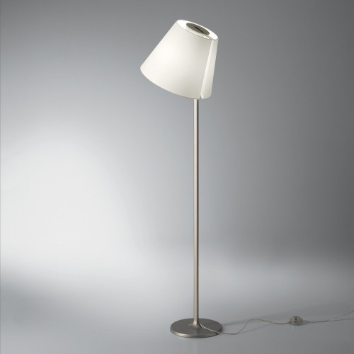 Lampadaire Melampo Floor gris abat-jour gris Artemide - Valente Design