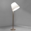 Lampadaire Melampo Mega bronze abat-jour écru Artemide - Valente Design