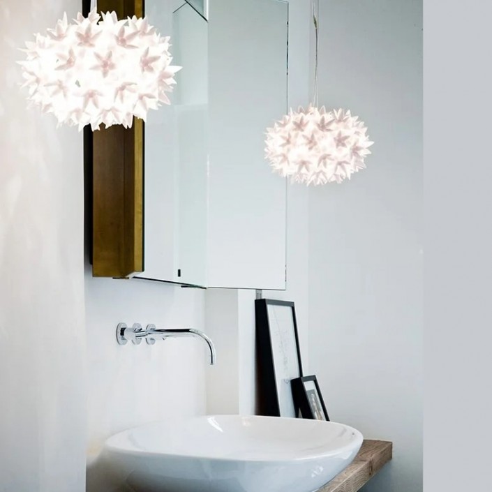 Bloom Hanging Small blanc Kartell - Valente Design - mise en scène
