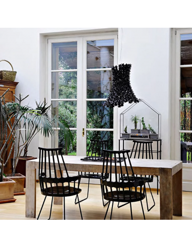 Suspension Bloom Hanging noire Kartell - Valente Design - mise en scène