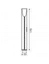 Dimension Lampadaire Toobe cristal Kartell - Valente Design