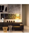 Lampe de salon Kartell Toobe cristal. Luminaire Kartell dans salon