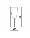 Dimension Lampe de table Toobe Kartell - Valente Design