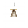 Suspension Light-Air transparent ambre Kartell - Valente Design - vue de dessous
