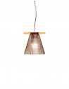 Suspension Light-Air transparent rose Kartell - Valente Design