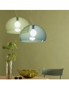 suspensions Fl/y bleu pétrole et vert olive kartell - Valente Design