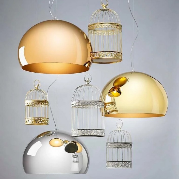 suspensions fly Metal Kartell - Valente design - mise en scène