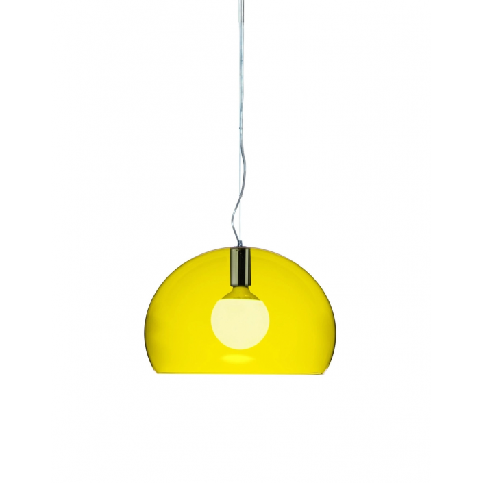 Suspension Small FL/Y Transparent jaune Kartell - Valente Design