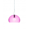 Suspension Small FL/Y Transparent rouge cardinal Kartell - Valente Design