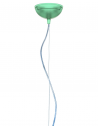Suspension Small FL/Y Transparent vert sauge Kartell - Valente Design - patère