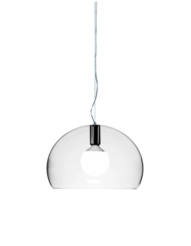 Suspension Small FL/Y Transparent cristal Kartell - Valente Design