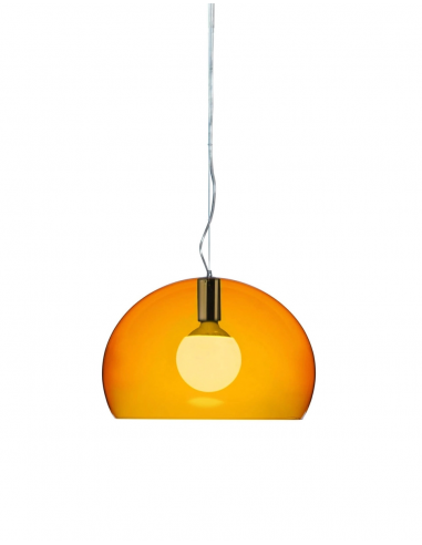 Suspension Small FL/Y Transparent orange Kartell - Valente Design