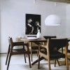 Suspension Small FL/Y Mat blanc Kartell Valente Design - mise en scène