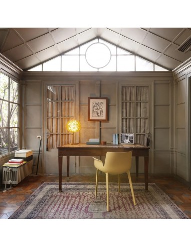 Lampe sur pied Planet jaune Kartell - Valente Design - mise en scène bureau