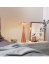 Lampe de table sans fil Space Indoor rouge Kartell - Valente Design - mise en scène table de nuit