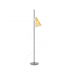 Lampadaire K-LUX structure noire abat-jour jaune clair Kartell - Valente Design