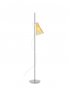 Lampadaire K-LUX structure grise abat-jour jaune clair Kartell - Valente Design