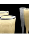 Lampadaires Mite LED noir et jaune Foscarini - Valente design - détails