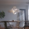 Suspension Big Bang XL blanche Foscarini - Valente Design au dessus d'une table