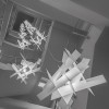Suspensions Big Bang XL blanche Foscarini - Valente Design - composition cage d'escalier