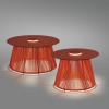 Table basse lumineuse sans fil NIT orange Bover - Valente Design