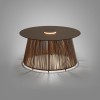 Table basse lumineuse sans fil NIT marron Bover - Valente Design