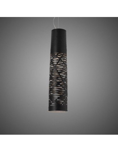 Suspension tress média noire par le designer Marc Sadler de la marque Foscarini en vente chez Valente Design