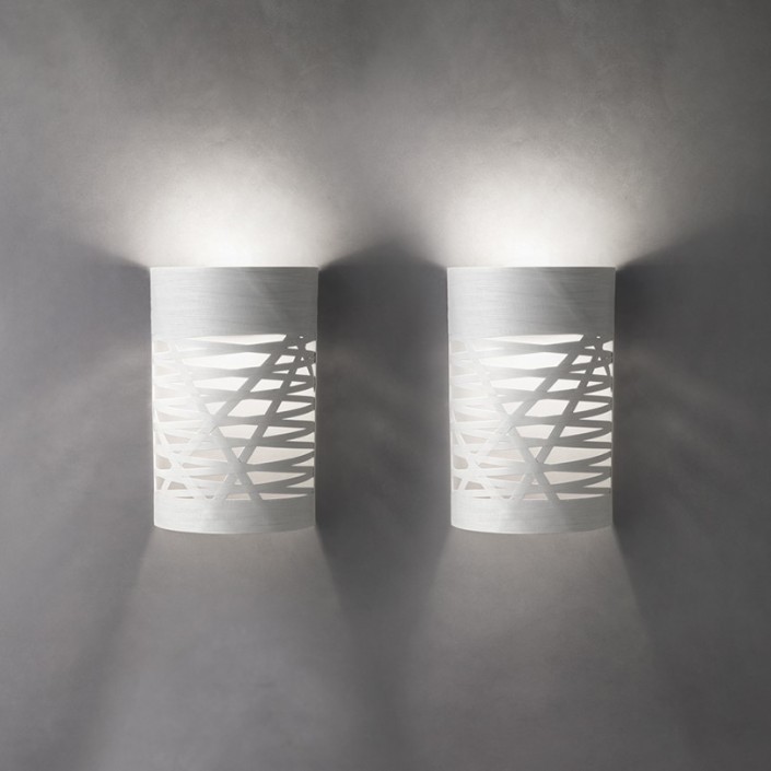 Appliques Tress Piccola blanc Foscarini - Valente Design - mise en scène