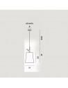 Dimensions suspension design Birdie piccola Foscarini - Valente Design