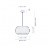 Dimensions suspension Perris S/47 Outdoor Bover - Valente Design