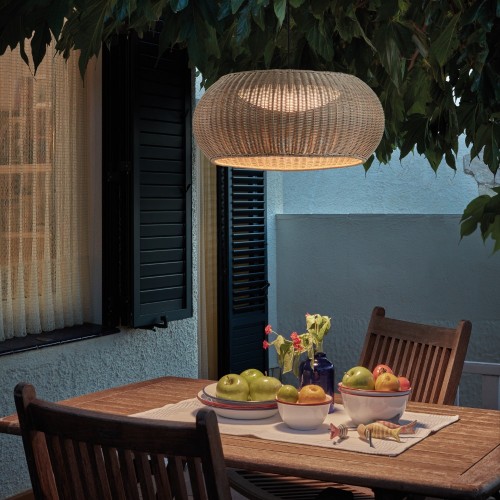 Suspension Perris S/47 Outdoor marron Bover - Valente Design - mise en scène à l'extérieur