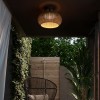 Plafonnier Perris PF/47 Outdoor marron Bover - Valente Design - éclairée