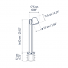 Dimensions borne Nut B/60 Outdoor - Bover Valente design