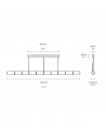 Dimension suspension Luce Orizzontale S2 Flos - Valente Design