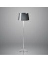 Lampadaire Lumière XXL Aluminium abat-jour gris Foscarini - Valente Design mise en scène
