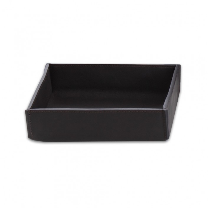 Plateau Nappa TAB S - noir marron - Decor Walther - Valentedesign.com