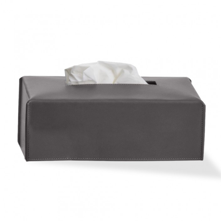 Boîte à mouchoirs Nappa KB - gris fumé - Decor Walther - Valentedesign.com