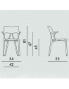 Dimension Chaise A.I. Kartell et Philippe Starck - Valente Design
