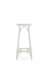 Tabouret A.I. hauteur 65 cm blanc Kartell Philippe Starck - Valente Design - de face