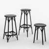 Tabourets A.I. noirs Kartell Philippe Starck - Valente Design