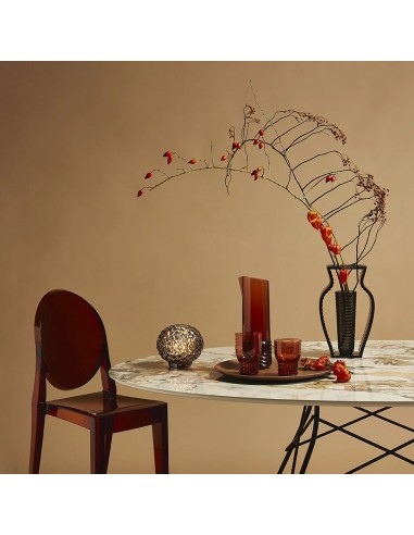 Chaise VICTORIA GHOST ambre Kartell - Valente Design mise en scène