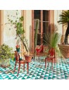 Chaise VICTORIA GHOST ambre Kartell - Valente Design sur terrasse