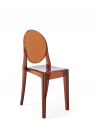 Chaise VICTORIA GHOST ambre Kartell - Valente Design de 3/4