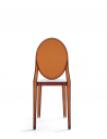 Chaise VICTORIA GHOST ambre Kartell - Valente Design de dos