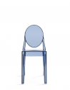 Chaise VICTORIA GHOST bleu poudré Kartell - Valente Design  de dos