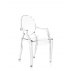 Chaise LOUIS GHOST cristal Kartell - Valente Design de 3/4