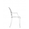 Chaise LOUIS GHOST cristal Kartell - Valente Design de profil