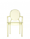 Chaise LOUIS GHOST jaune Kartell - Valente Design de face