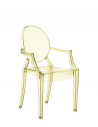 Chaise LOUIS GHOST jaune Kartell - Valente Design de 3/4